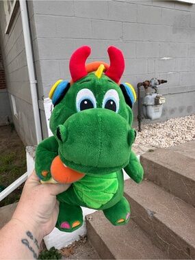 Legoland (rare) Ollie the Dragon DJ  with Colorful Accents - Kids Plush Stuffy